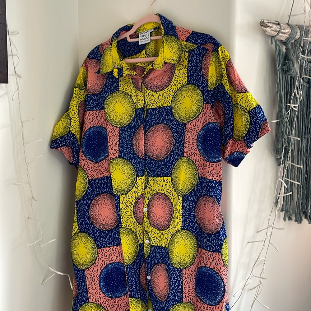 Yevu brand 100% cotton shirt dress